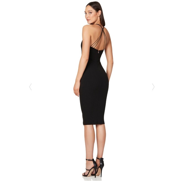 NOOKIE Trinity Two Way Midi Dress in Black - Picture 10 of 10